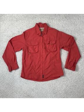 Magellan Women's Sportswear Coral Button-Up Outdoor Fishing Shirt(Size M) #TM225